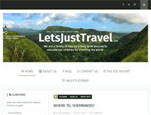 Tablet Screenshot of letsjusttravel.com